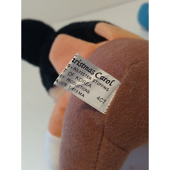 Vintage 1984 Walt Disney Mickey's Christmas Carol Plush Mickey & Minnie Mouse - Picture 5 of 8